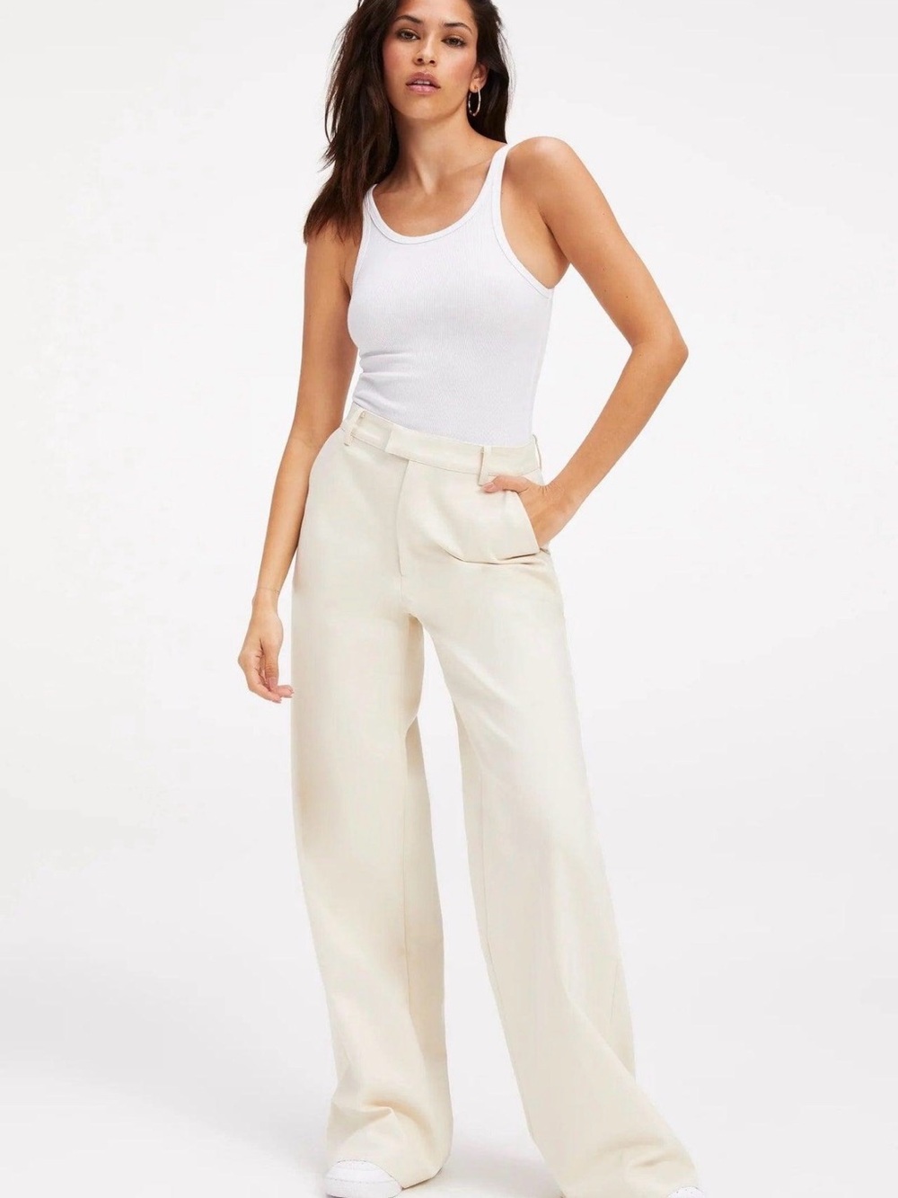 Good American Wide-Leg Trousers